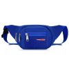 Casual Multifunctional Waist Bag; Adjustable Durable Large Capacity Messenger Bag For Outdoor Sports Running Walking - Blue