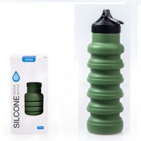 500ML Large Capacity Silicone Sports Water Bottle Outdoor Folding Water Cup For Climbing Travel - as picture5