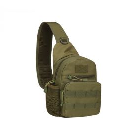 Tactical Shoulder Bag; Molle Hiking Backpack For Hunting Camping Fishing; Trekker Bag - Army Green