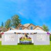 Party Tent 3 x 9m Eight Sides Two Doors Waterproof Tent with Spiral Tubes - 3M