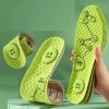 Foot Acupressure Insole Men Women Soft Breathable Sports Cushion Inserts Sweat-absorbing Deodorant Insole Shoe Pads - green - 39-40