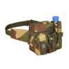 Tactical Waist Bag Denim Waistbag With Water Bottle Holder For Outdoor Traveling Camping Hunting Cycling - Khaki