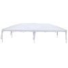 3 x 6m Four Windows Practical Waterproof Folding Tent White - White