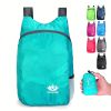 Portable And Foldable Small Backpack; Short-Distance Travel Bag For Men And Women For American Football Spectators - Solid Green